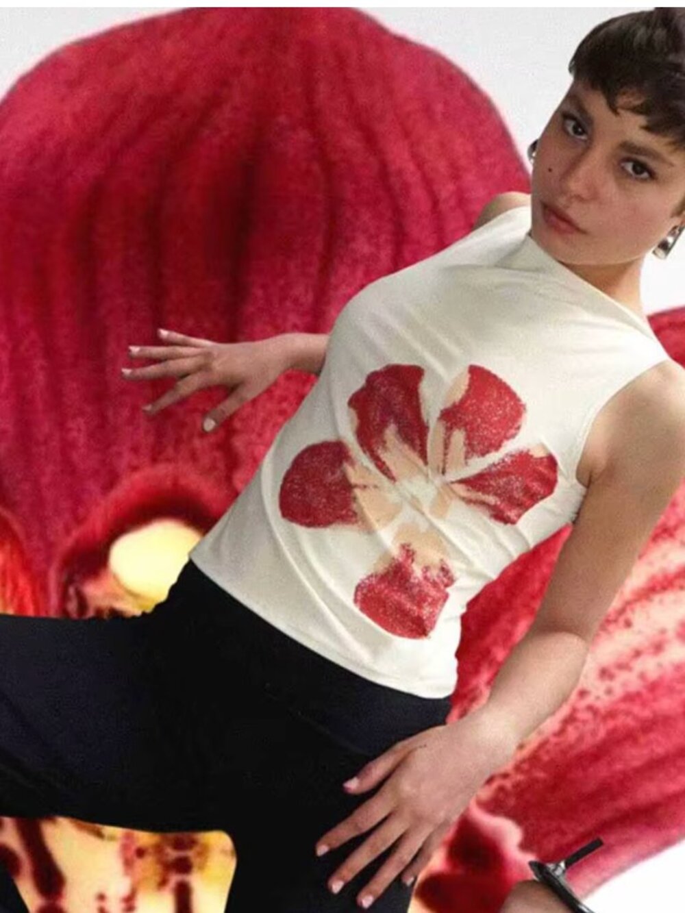 NWT Floral Sleeveless Spring Summer Shell